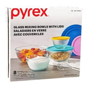pyrex glass mixing bowls with lids